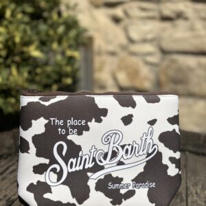 POCHETTE SAINT BARTH IN SCUBA CON STAMPA MUCCATA