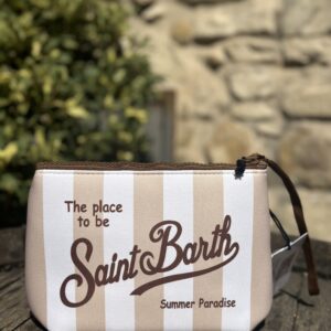 POCHETTE SAINT BARTH IN SCUBA CON STAMPA